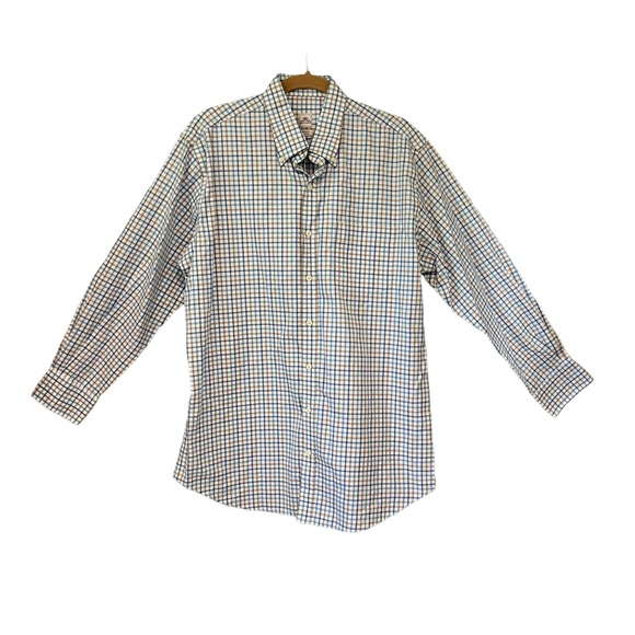 Peter Millar Men’s Striped Button Up Classic Nanoluxe Shirt - Picture 3 of 13